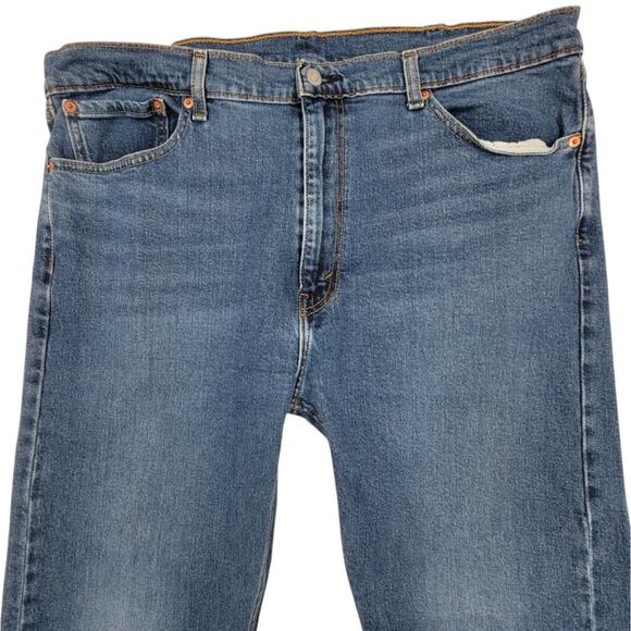 Levi's 505 Jeans Men's Size 40 x 30 Regular Straight Fit Blue Denim Pants - Picture 6 of 11